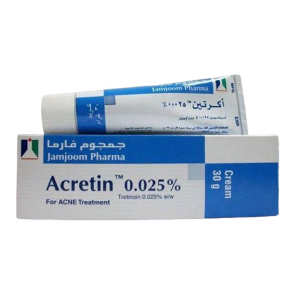 ACRETIN Cream (Tretinoin 0.025%) to Treat Acne 30G