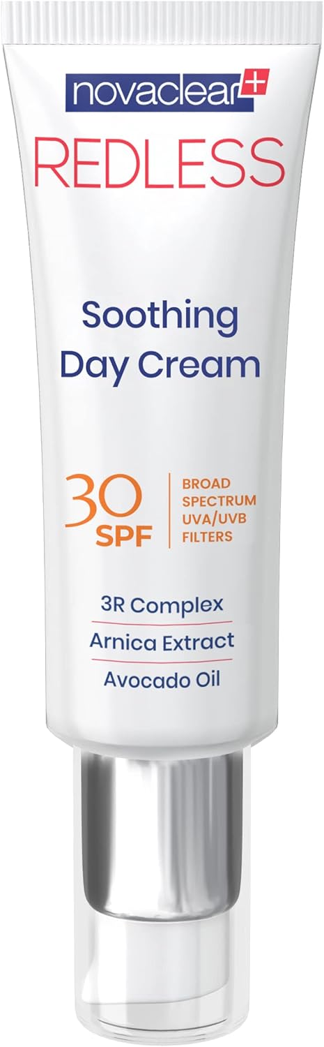 NOVACLEAR REDLESS SOOTHING DAY CREAM SPF30,  50ML