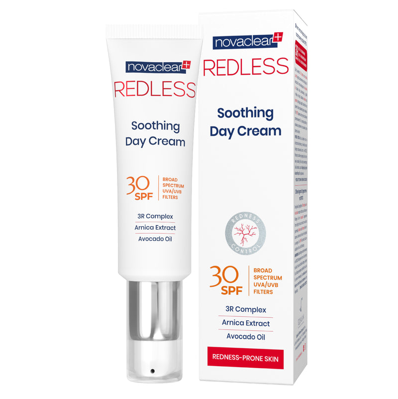 NOVACLEAR REDLESS SOOTHING DAY CREAM SPF30,  50ML